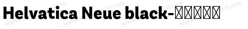 Helvatica Neue black字体转换